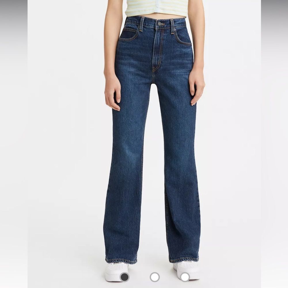 Levi 70s high rise flare jeans